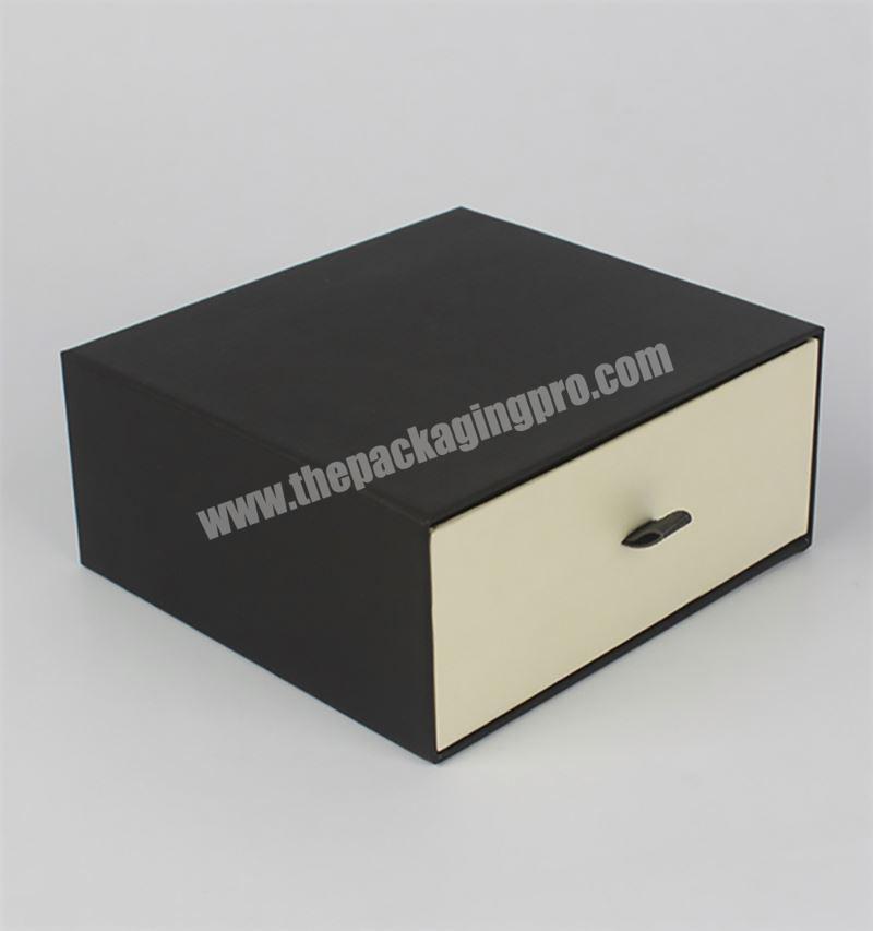 Decorative cardboard drawer storage box cabinet side rail 9 compartment acrylic clear drawers box