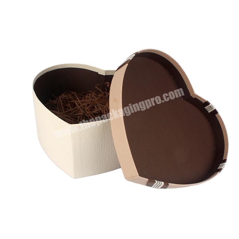 Different types heart shape chocolate packaging gift box