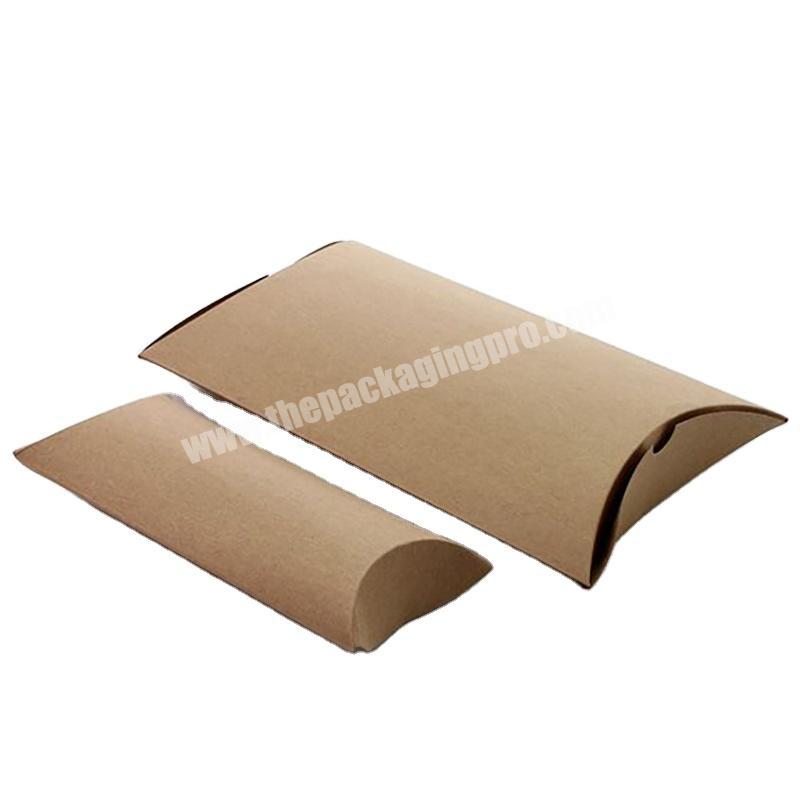 Eco custom made paper gift box paper pillow window Chocolate packaging paper box