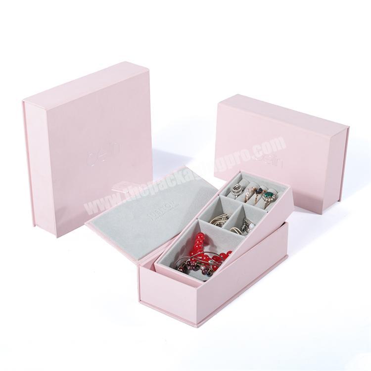 Exquisite Technical Custom Luxury Mini Earring Ring Box For Jewelry With Logo