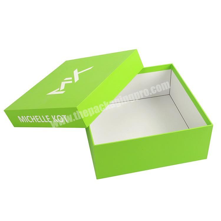 Good Quality Custom Logo Square Reusable Shoes Packaging Gift Paper Box