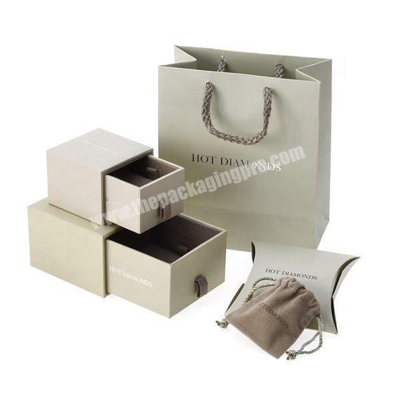 Good quality custom small white cardboard slide drawer jewelry paper gift box packaging paper sliding drawer box with handle