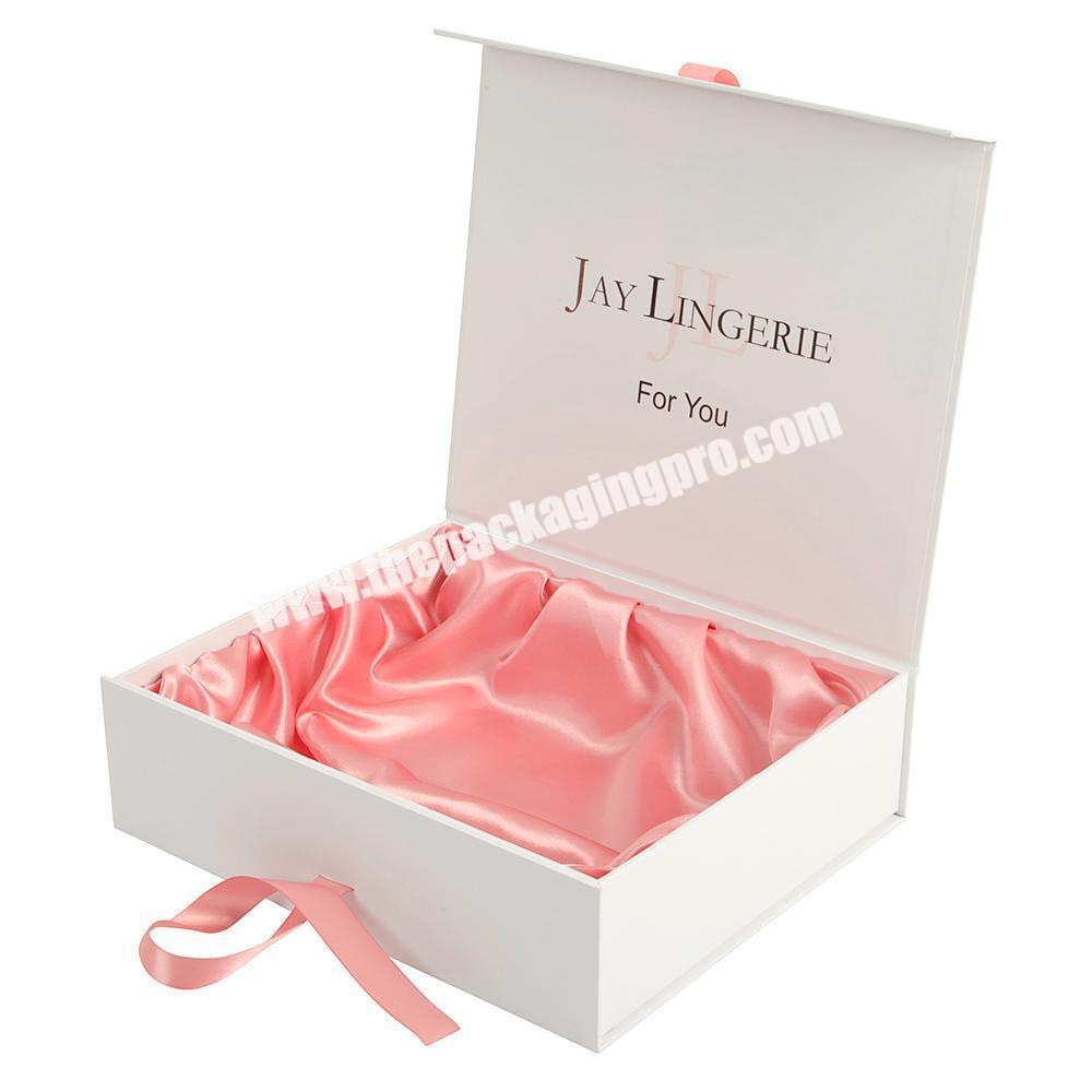 wholesale Custom Rectangle Lingerie Gift Packaging Boxes luxury Paper Box For Lingerie