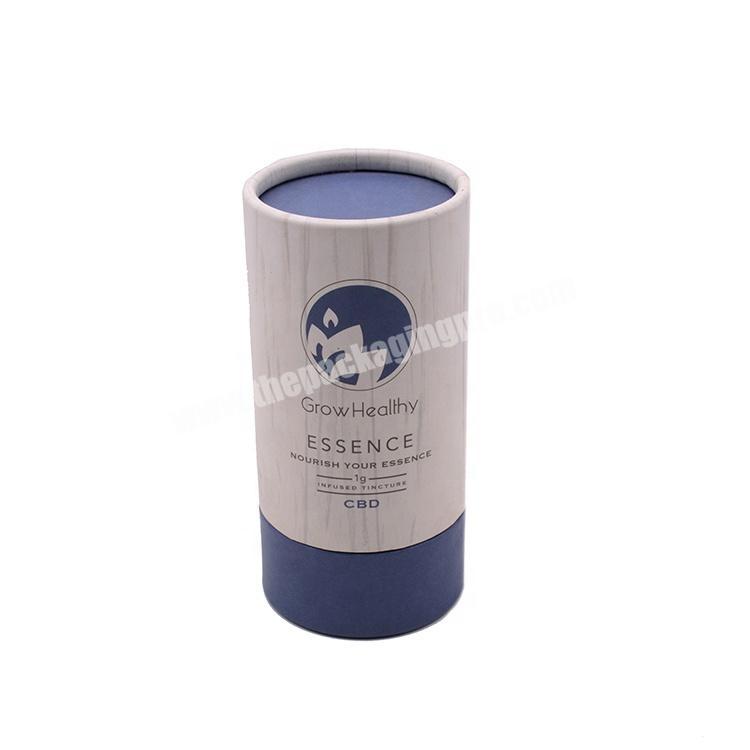 Handmade Customized Logo Rigid Paper Health Care Products Packaging Cardboard Gift Boxes Cylinder Round paper Tube