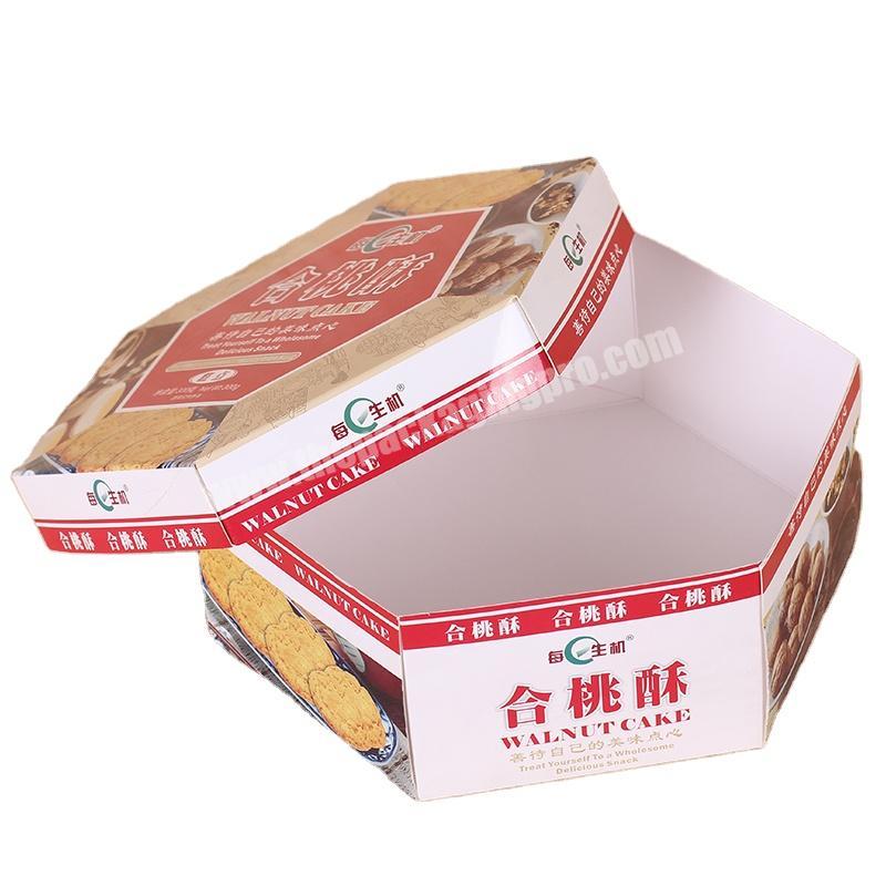 Hexagon Shape Packaging Paper Box for Biscuit CandyCookies Food