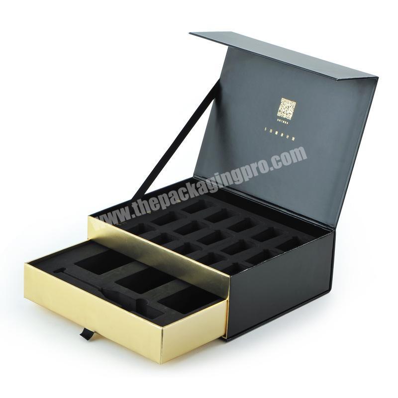 High Quality Black Gift  Paper Box Essential Oil