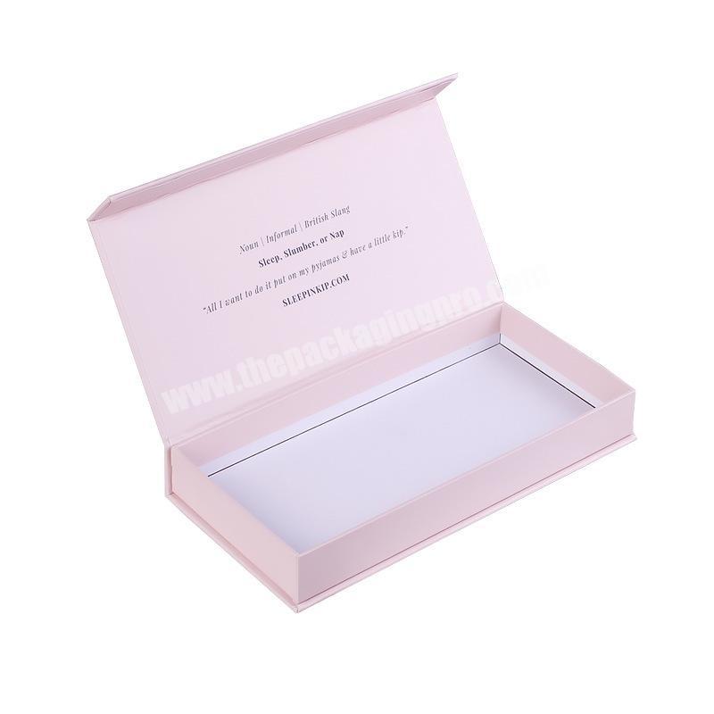 High Quality Wholesale Custom Pink Cosmetic Gift Sleep Mask Box