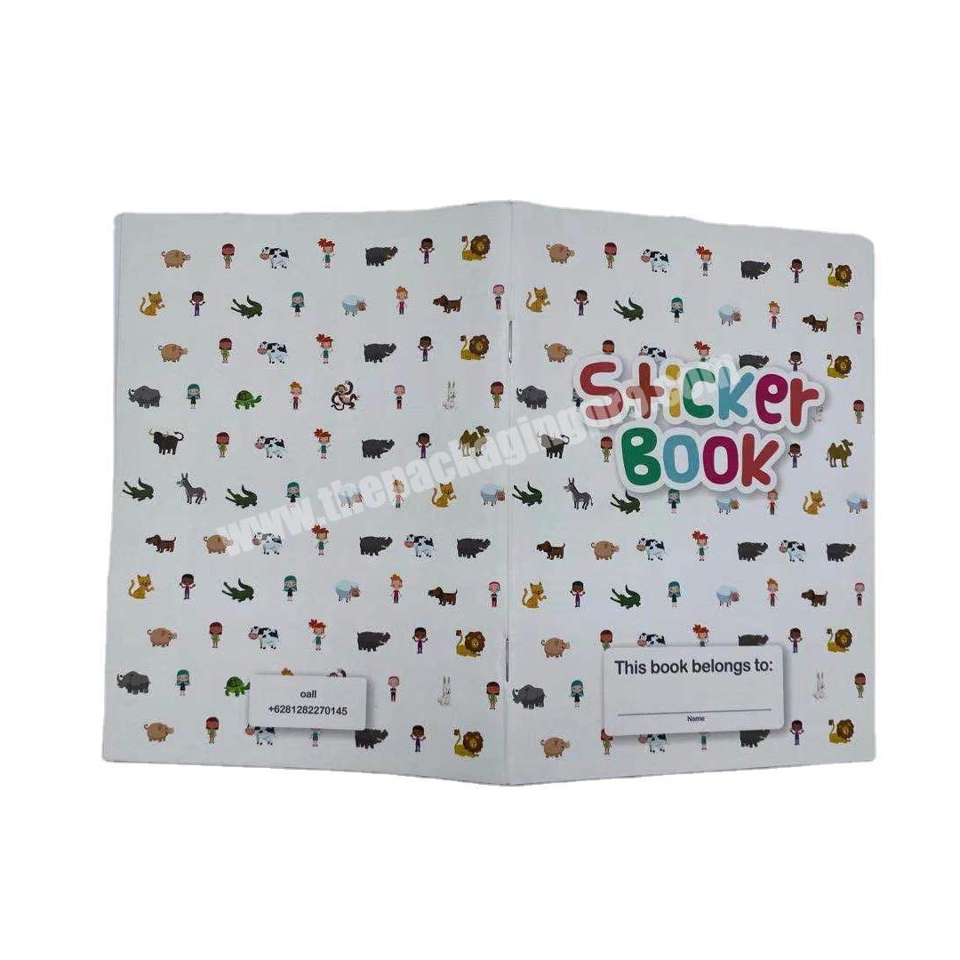 High quality custom printed DIY blank stickers collection book reusable  sticker album silicone release paper blank