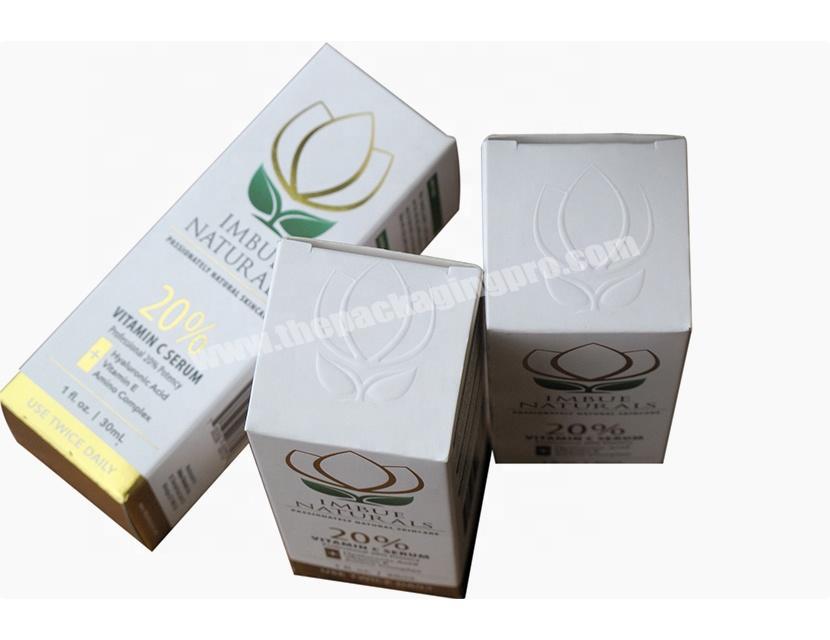 Hot Sales High Quality Custom luxury paper box with logo embossing and gold foil stamping.