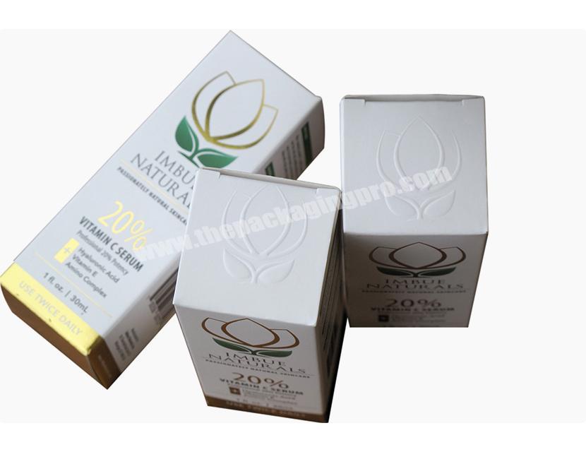 Hot Sales High Quality Recyclable Printable matt cosmetic paper box with silver foil and gold foil