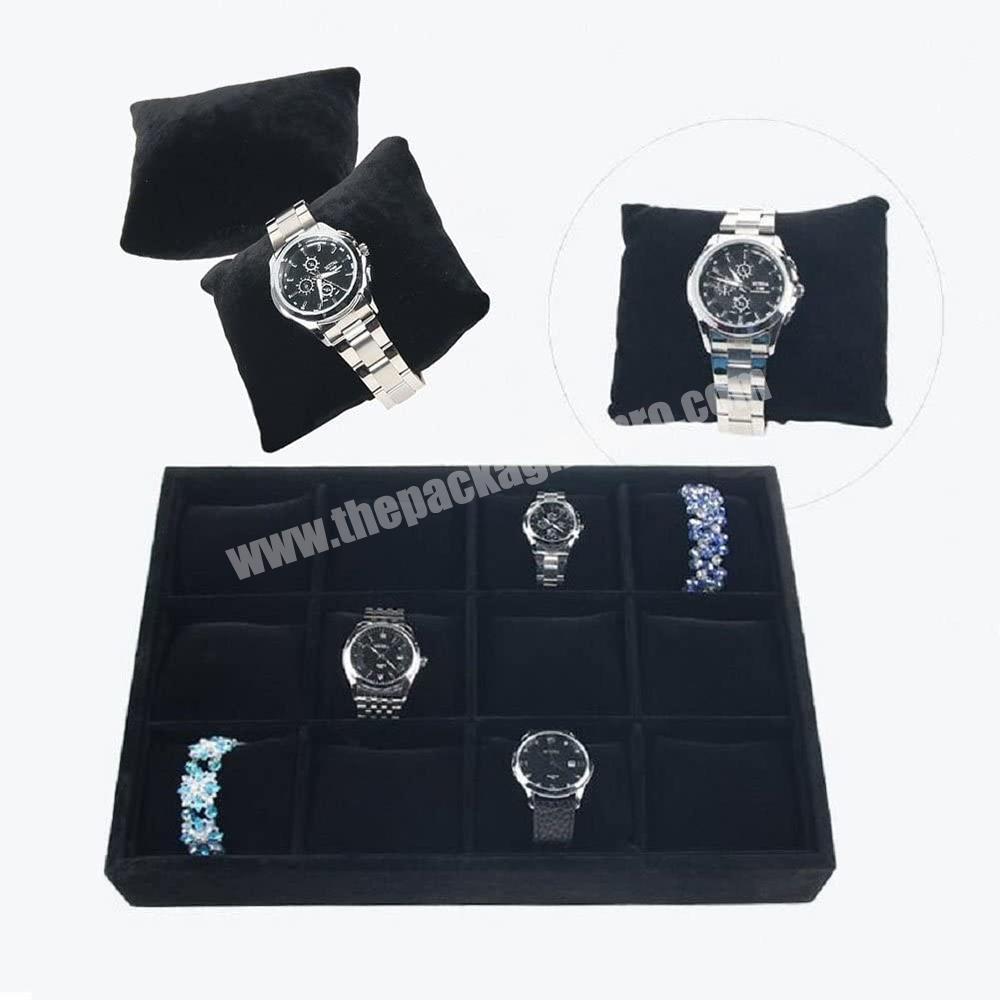 Hot sale Custom printed watch jewelry packaging boxes velvet luxury cardboard jewelry shipping mailer velvet necklace box