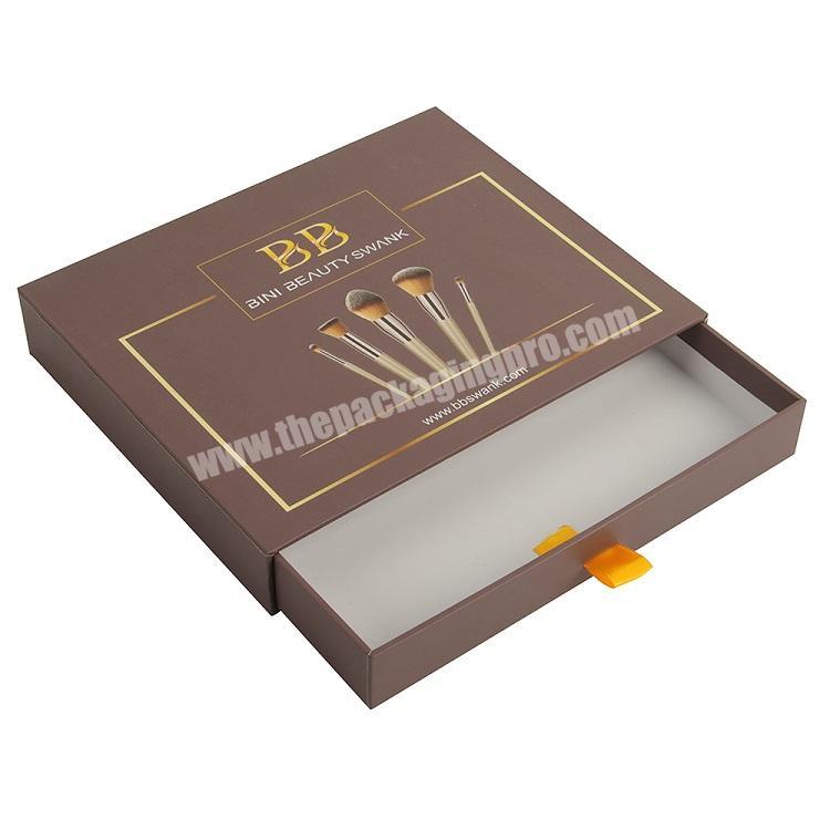 Innovative Products Brown Custom Packing Skincare Cosmetic Makeup Tools Box