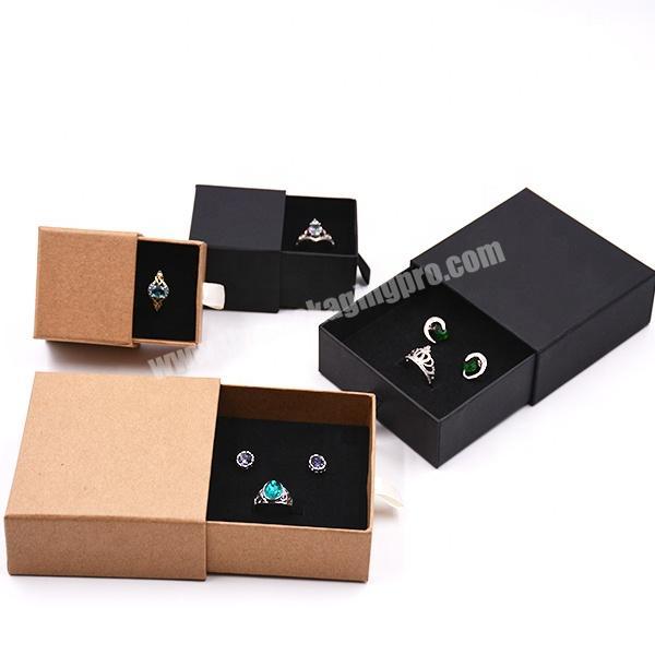 Jewelry box packaging verpakking Custom Design Drawer Storage paper Packing Box kraft paper box jewelry packaging