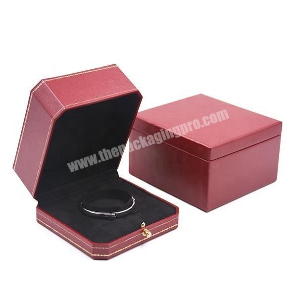 Leather Jewelry Storage Bracelet Box Jewel Box Packaging Box Jewelri Custom Logo