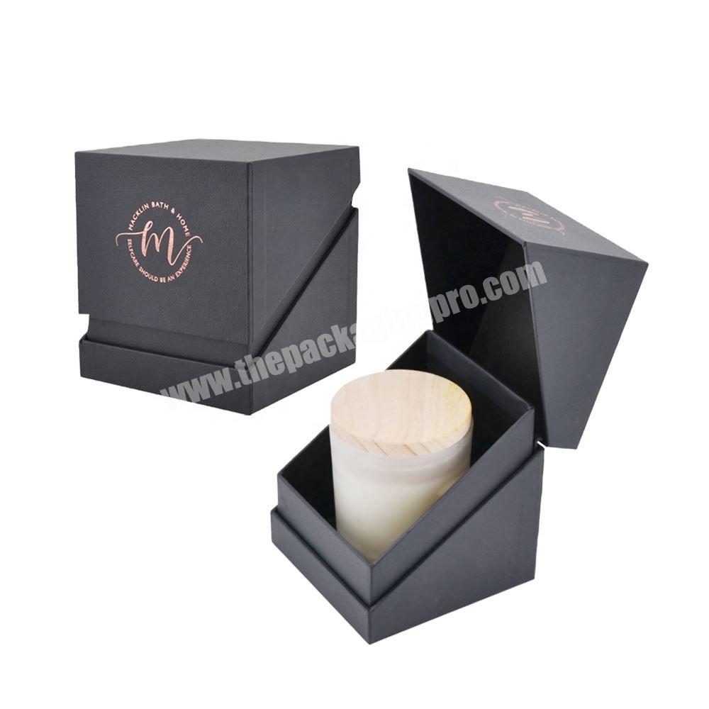 Logo Foil Stamp Rigid Cylinder Candle Gift Box Packaging Custom Bai Wo Luxury Dongguan Art Paper with Cardboard Handmade Accept