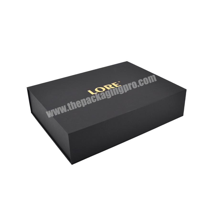 Logo hot stamping Book style set top ribbon closure glittering gift box glitter box