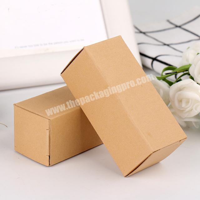 Low price brown paper box cosmetics lip gloss packaging custom logo craft paper lip gloss box packaging
