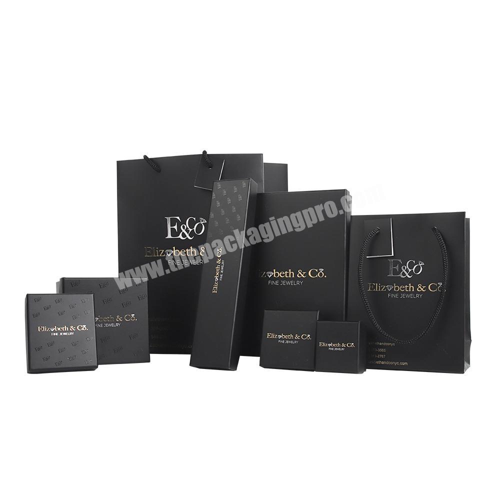 Luxury Apparel Packaging Drawer Jewellery Set Square Gift Black Box With Lid