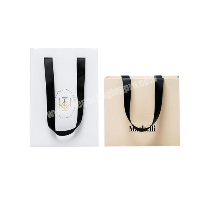 Luxury Boutique Shopping Eco Paper shopping bags with logo print