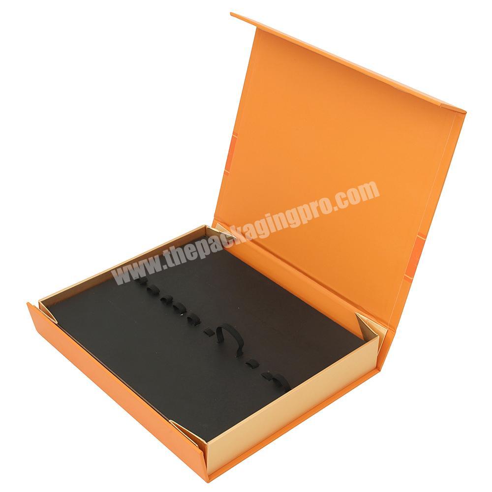 new arrival fo simple elegant folding Luxury Custom magnetic makeup brush set makeup tool gift packaging box