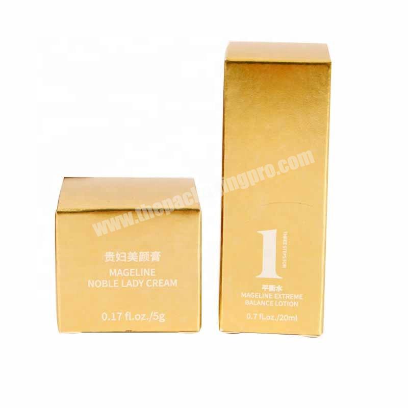 Luxury Customized Paper Box Cosmetic Packaging for Lotion