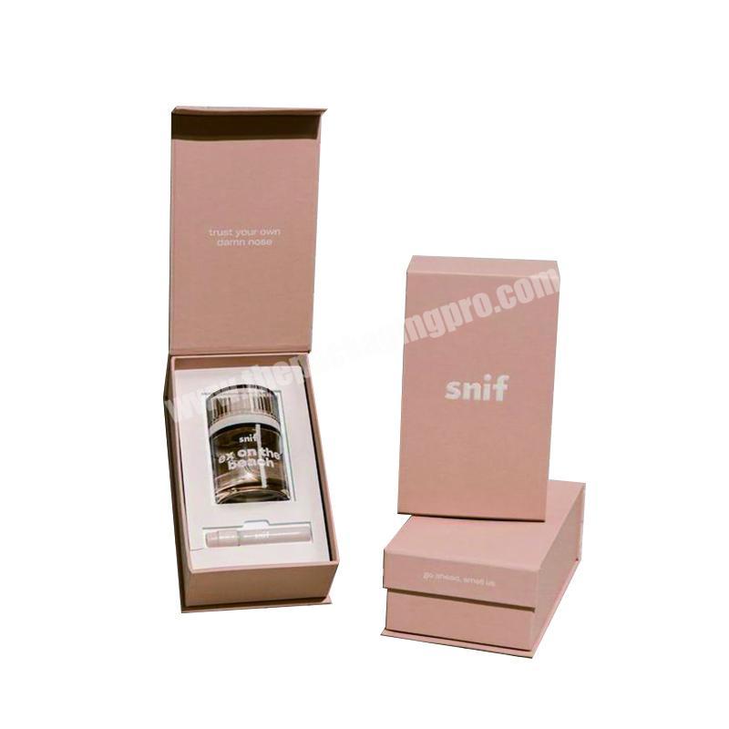 Luxury Magnetic Paper Cardboard Perfume Skincare Bottles magnetic Packaging Cosmetic Set Gift Box