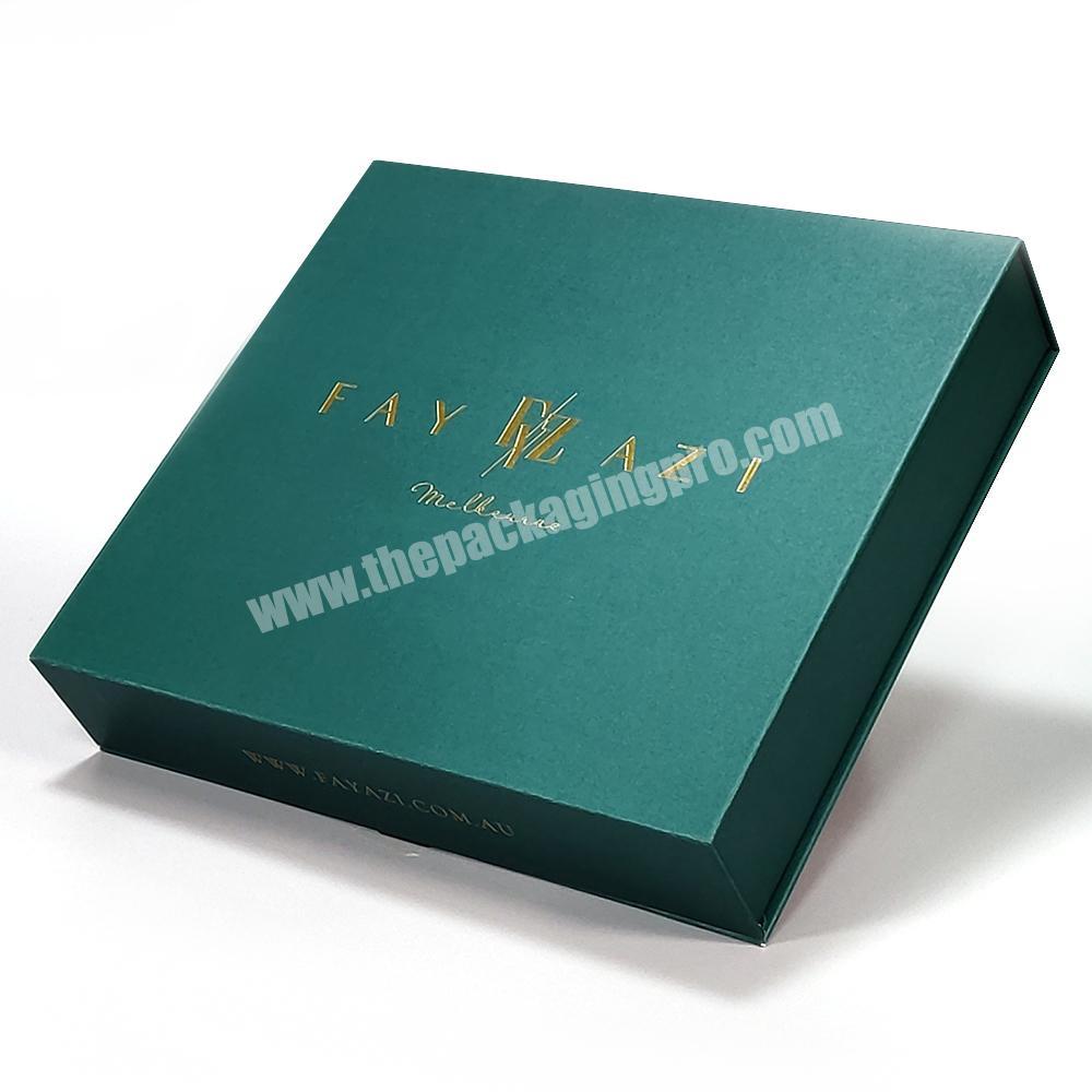 Luxury Packaging Foldable Cardboard Paper Shoes Box Magnetic Rigid Packaging Green Gift Boxes