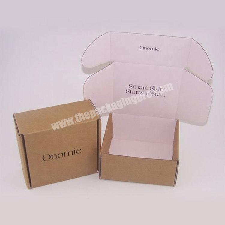 Luxury foldable colored corrugated paper print packaging brown mailer boxes clothes shipping box custom mailer box with logo