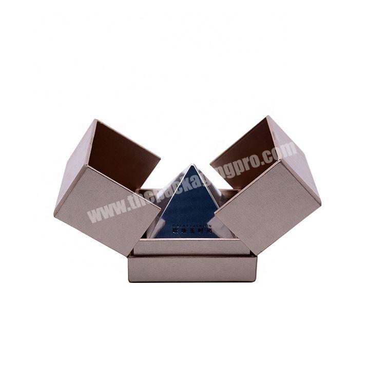 Luxury golden Custom Logo eco-friendly Specialty paper Magnetic Wedding Jewelry ring box