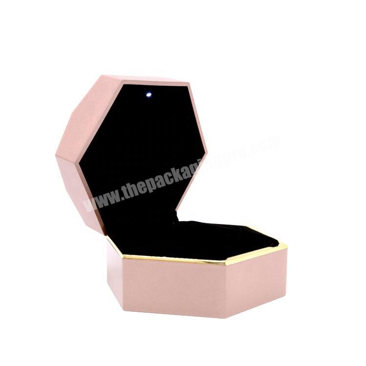 Luxury hexagon modern fashion Blue black gold bracelet jewelry gift packaging box
