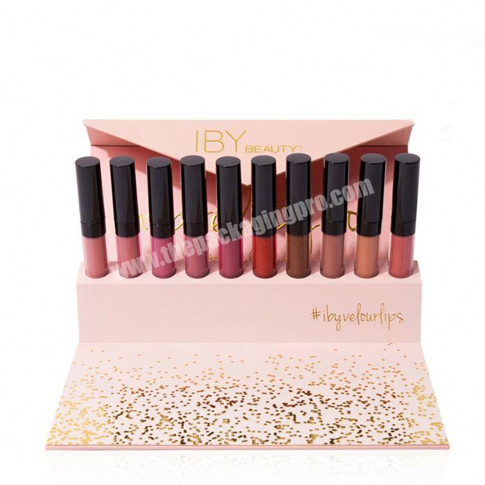 Luxury lip gloss set display box eco friendly custom private label lip gloss boxes packaging custom logo lip gloss boxes