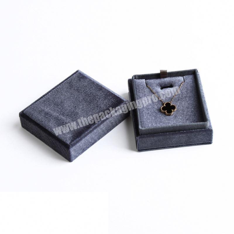 Luxury necklace ring earring pendant jewellery box glass for wedding rings with filling rings box