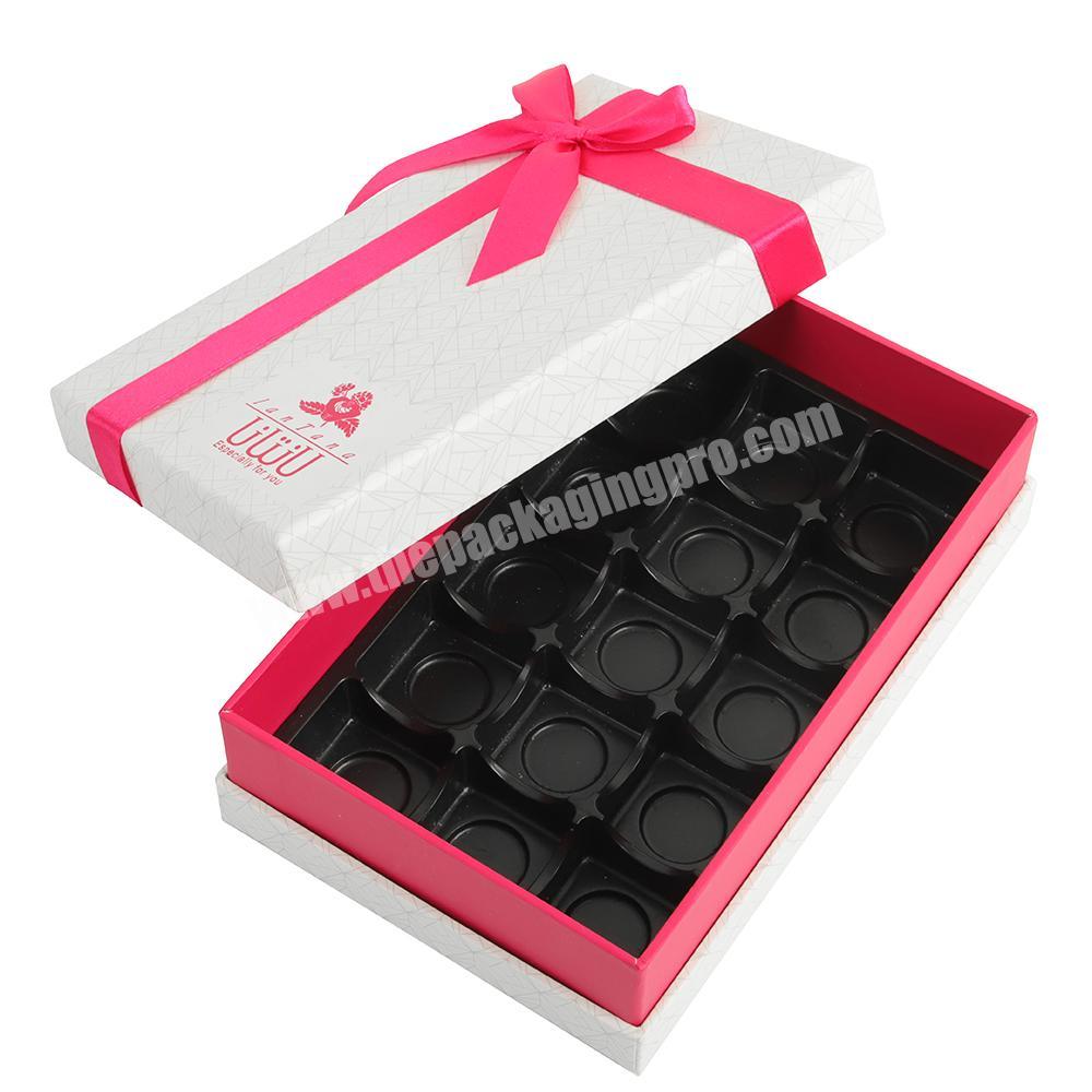 popular luxury chocolate paper box custom truffle packing box cardboard snack box supplier