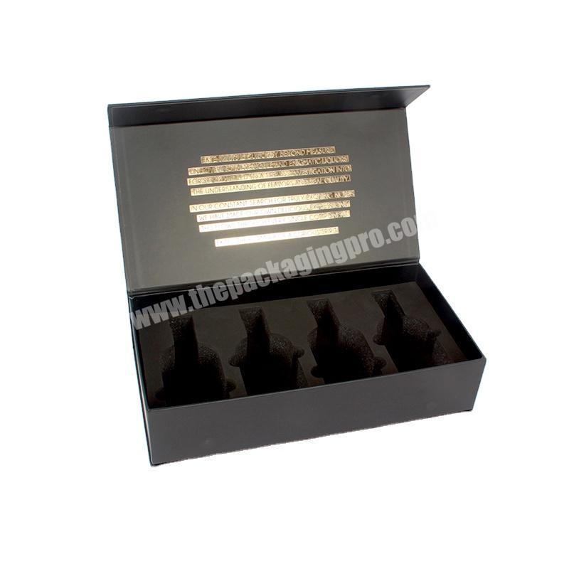 Luxury tequila packaging box wine paper gift box with EVA foam