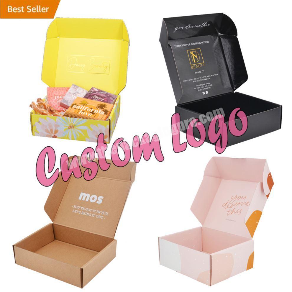 Mailer Box Customized Colored Mailer Boxes With Custom Logo Printed, Durable Apparel Packaging Boxes