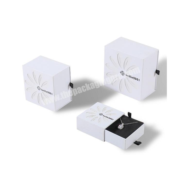 New Model High Quality  drawer Box For Jewelry Storage Packaging Wedding Rings Pendant necklace