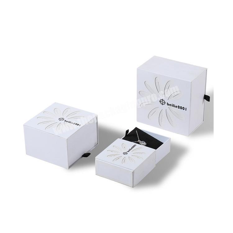 New Model High Quality  drawer Box For Jewelry Storage Packaging Wedding Rings Pendant necklace wholesaler
