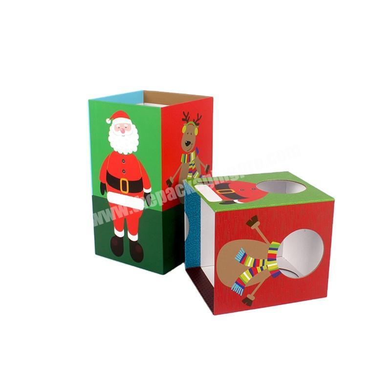 New Style Custom Christmas Packaging Cardboard Fancy Paper Gift Box