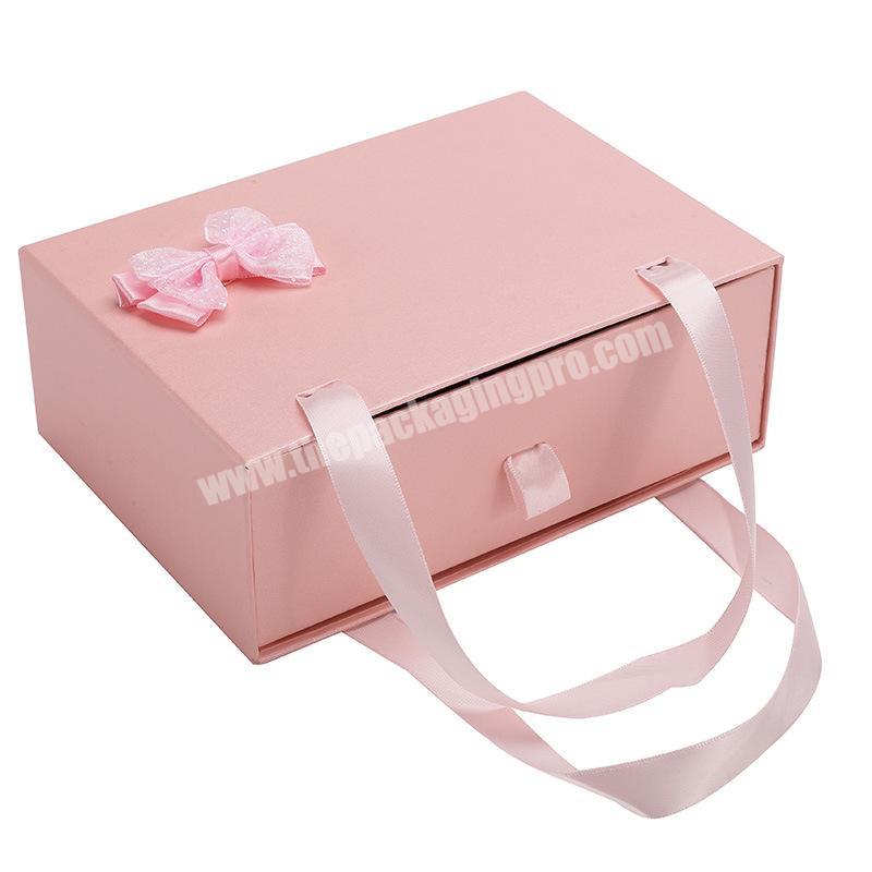 Nice packaging custom logo printed shoe pink cardboard packaging box