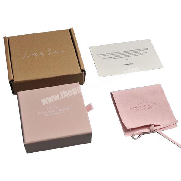 Personalised Custom Luxury Hard Rigid Cardboard jewelry packaging Rose ...