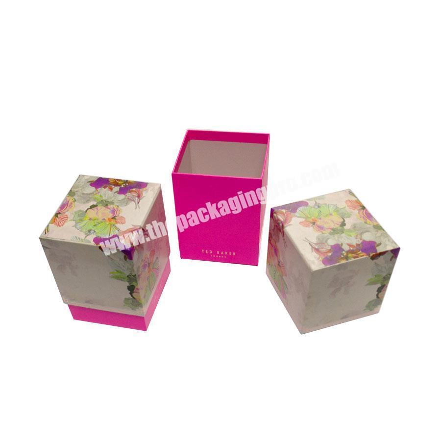 Popular custom square cardboard paper taper candle packaging gift boxes customise