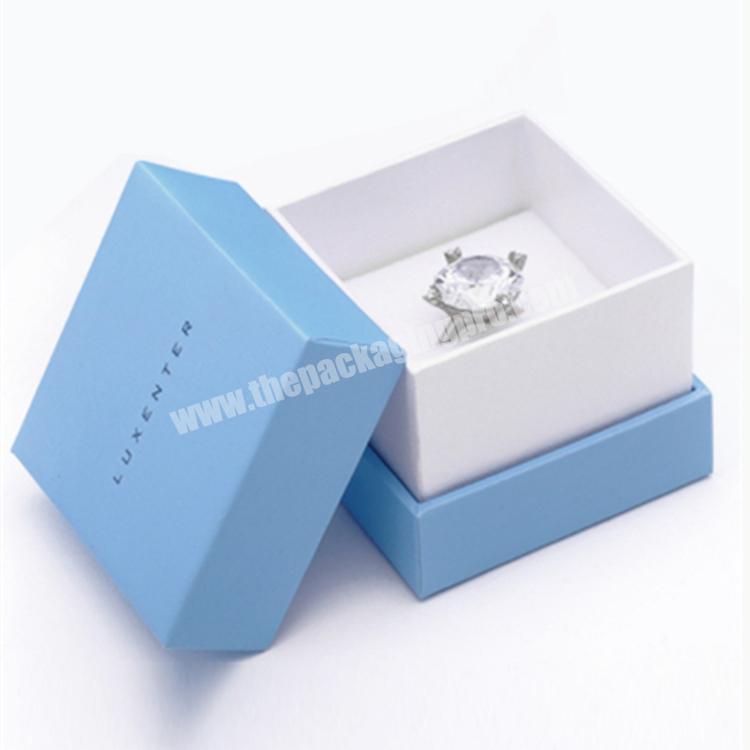 Printed Cardboard Jewelry Set Glossy Logo Lid Gift Box for necklace
