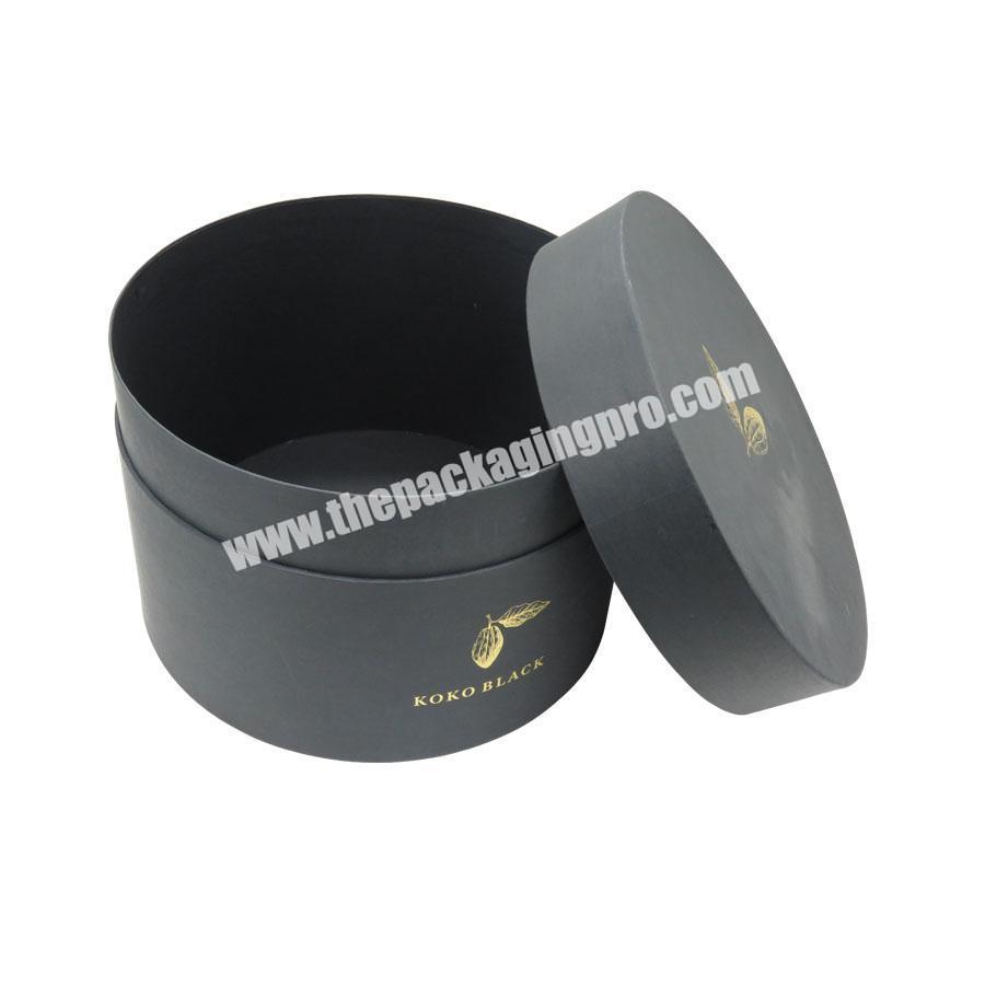 Round paper cardboard hat boxes wholesale  large decorative storage cardboard boxes with lid