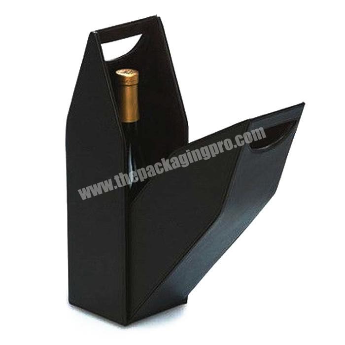 Custom Sublimation luxury fashion red wine leather box portable packaging high quality wine gift box wine box