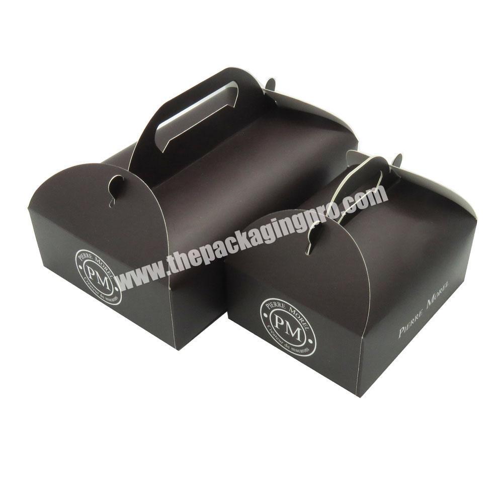 Take Out Fast Food Pita To Go Paper Container Pastry Macaron Boxes