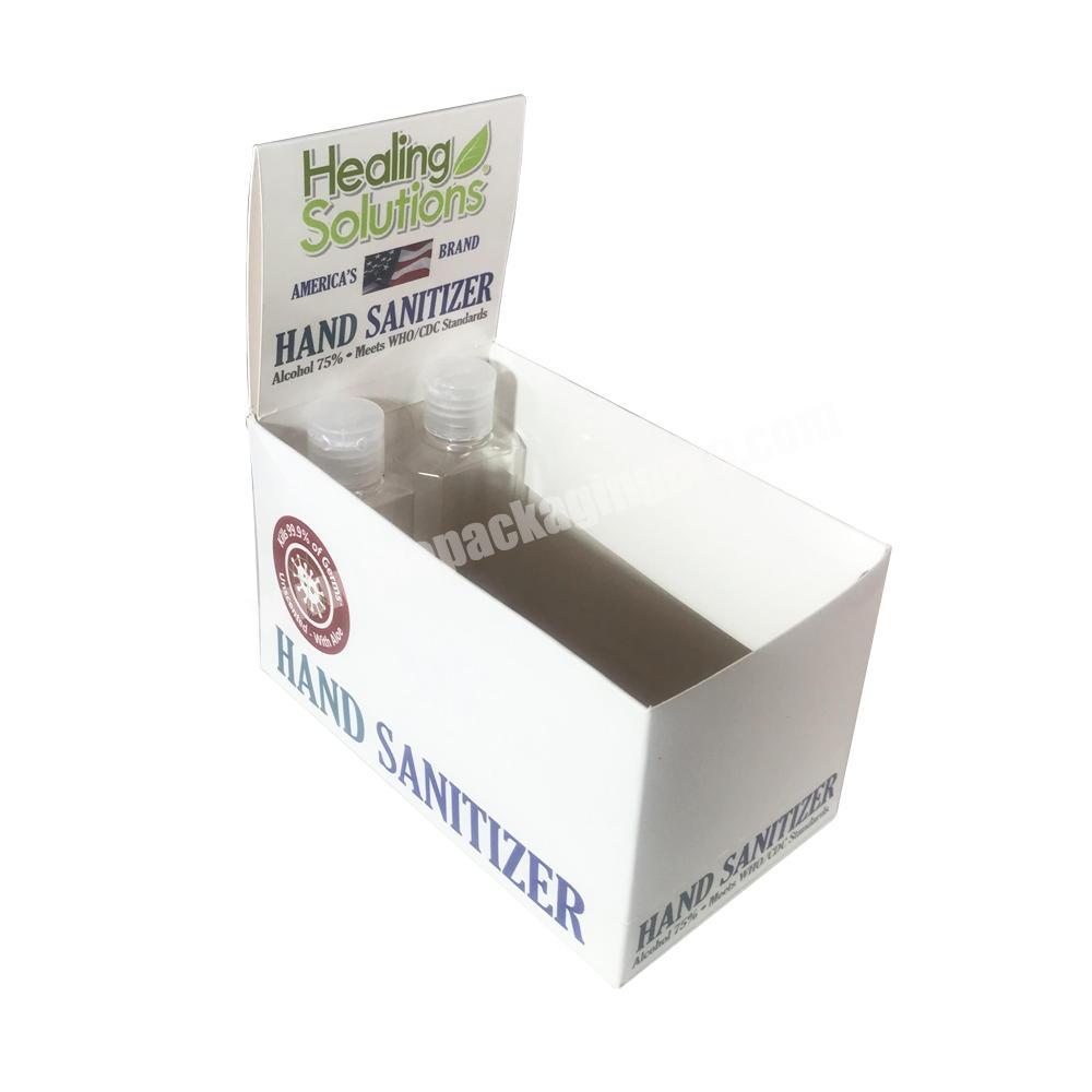 Wholesale Alcohol Portable Hand Sanitizer Wristband Paper Box for Medical Alcohol Spray Packing Box Kraft Paper