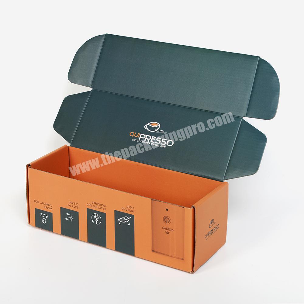 Wholesale Cardboard Paper Mailing Box Coffee Machine Custom Logo Packaging Printed Corrugated Shipping Packing Gift Box