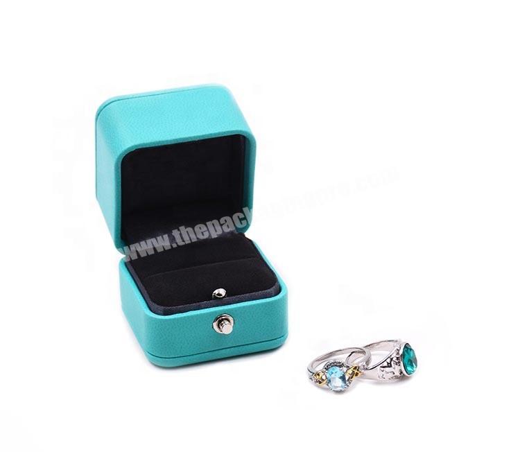 Wholesale Custom Logo Jewelry Box Packaging Gift Leather Ring Box