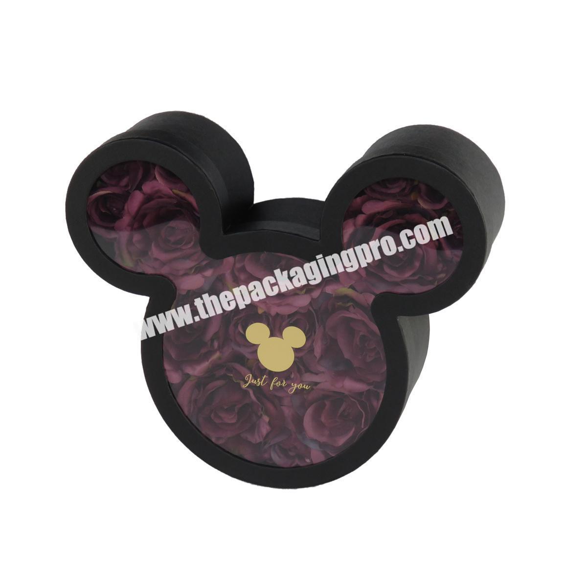 Luxury big mickey mouse shaped gift box for flowers and chocolates