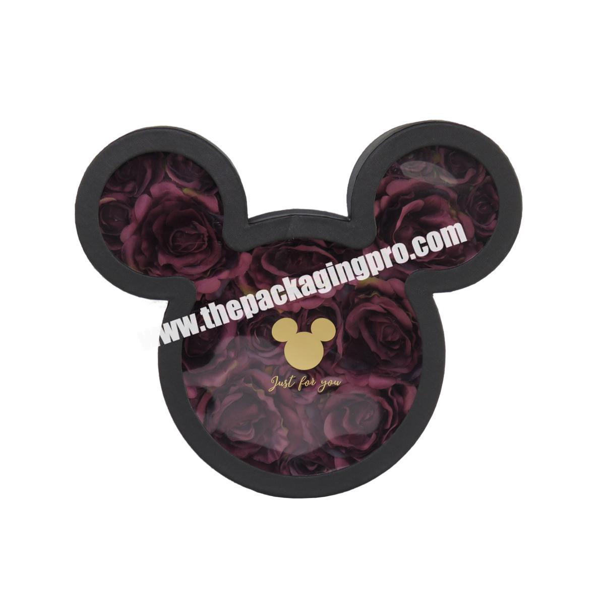Wholesale Display Mickey Mouse Head Shaped Flower Chocolates Gift Boxes Packaging